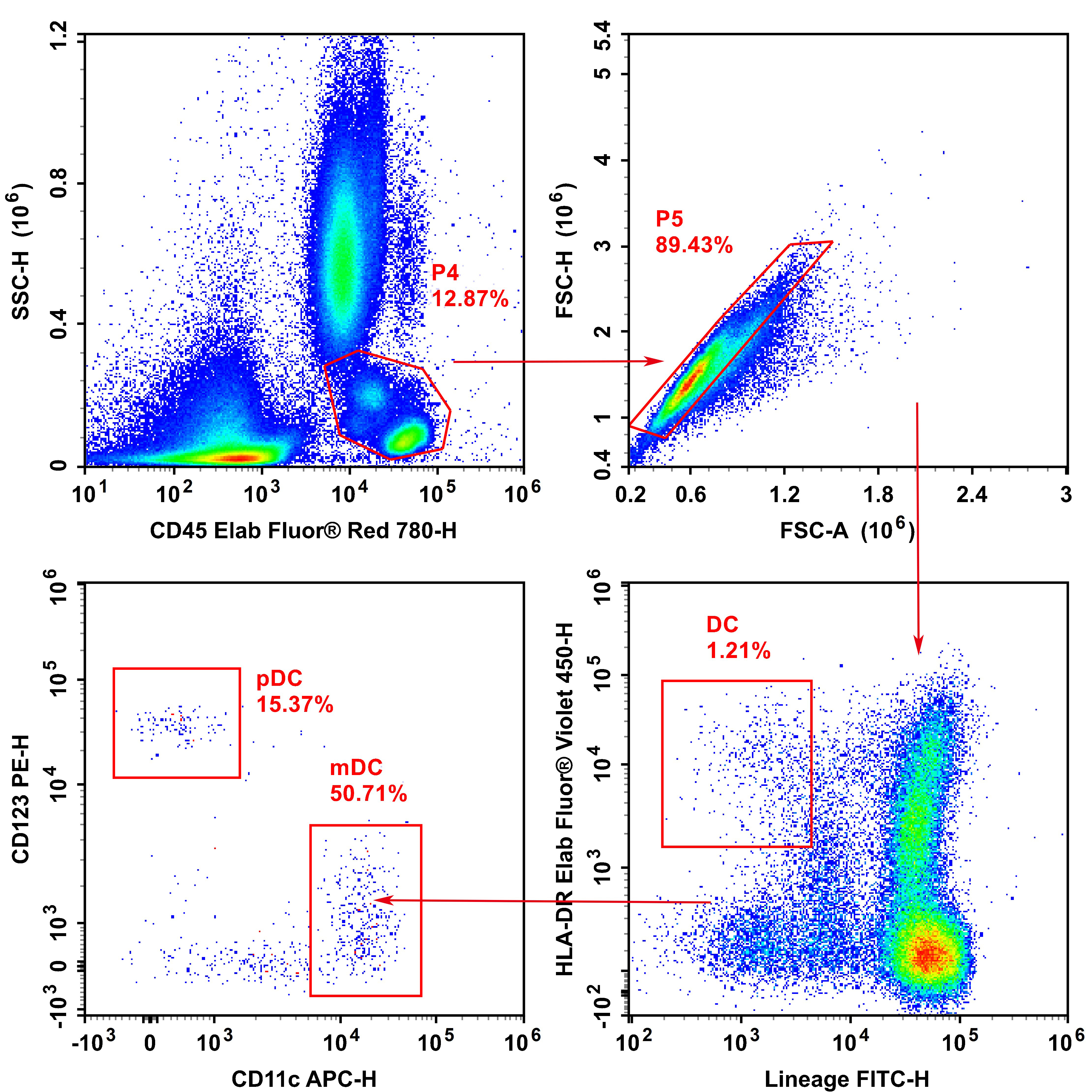 Detection of Dendritic Cell (5-Color) in Human Peripheral Blood -1