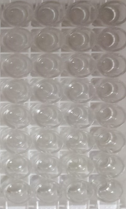 No color development in ELISA plate samples and standards.