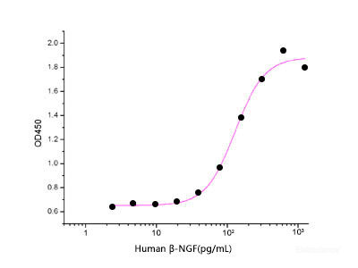 Measured in a cell proliferation assay using TF1 human erythroleukemic cells. The ED50 for this effect is 0.04-0.4 ng/ml.
